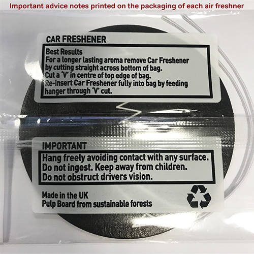 Promotional Printed Car Air Fresheners Total Merchandise